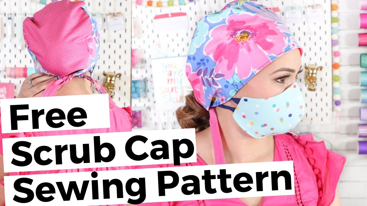 DIY SURGICAL SCRUB CAP with FREE Pattern to Pair with Cloth FACE MASK!!!