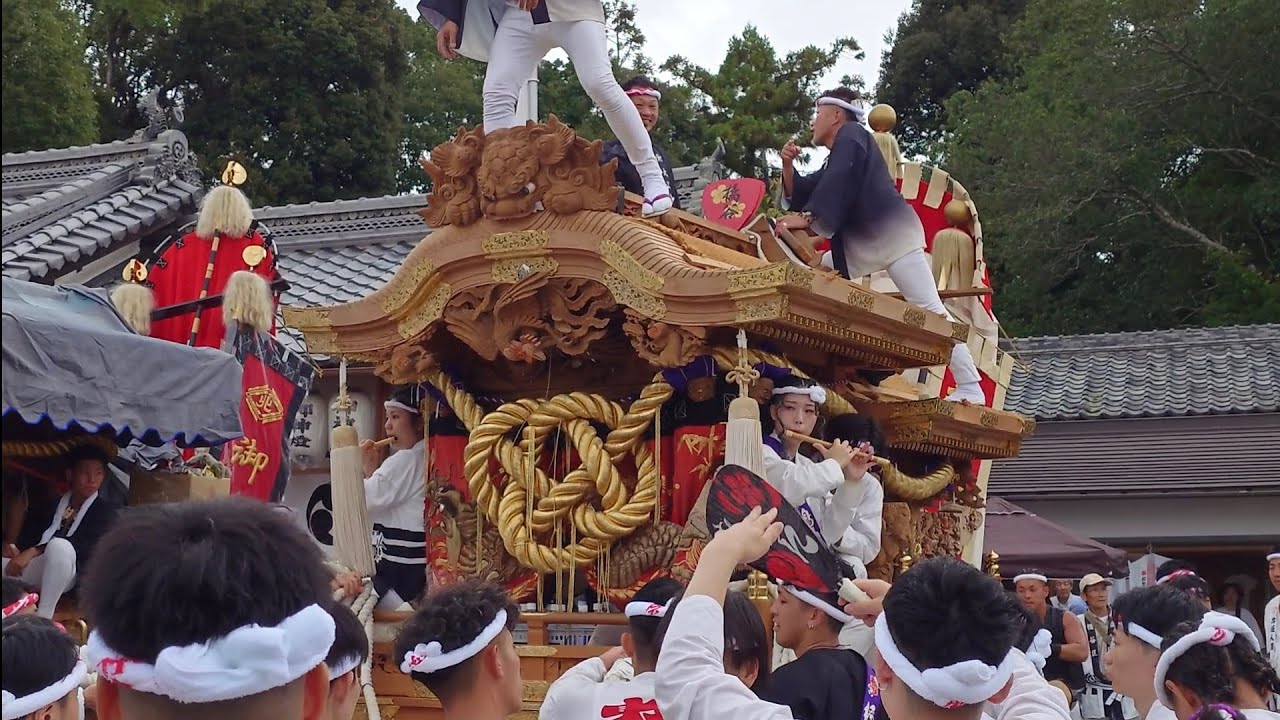和歌山県橋本市だんじり2025年10月12日相賀八幡神社宮入り