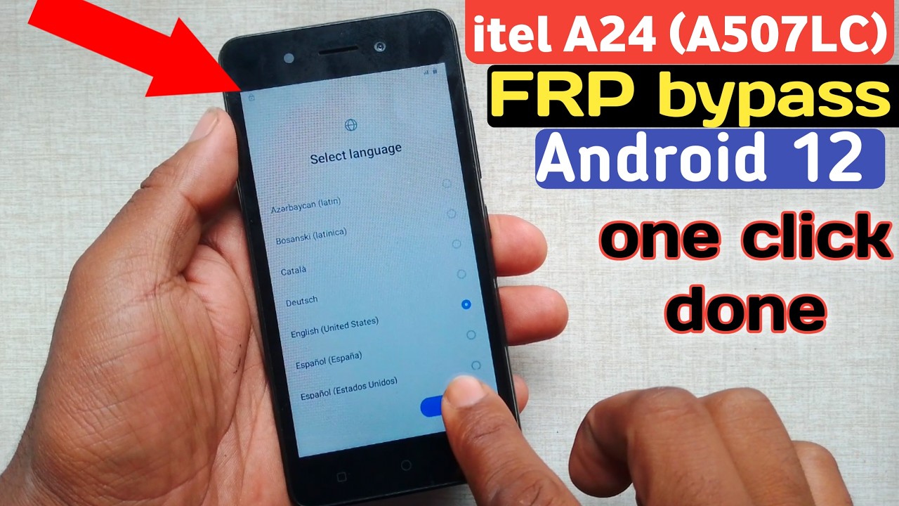 Обход FRP на Itel A24 (A507LC) Android 12 #исправление обновление YouTube работает на 100% #2026