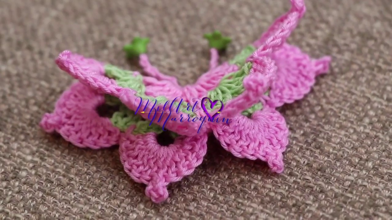 Mariposa Crochet o Flor (cc)