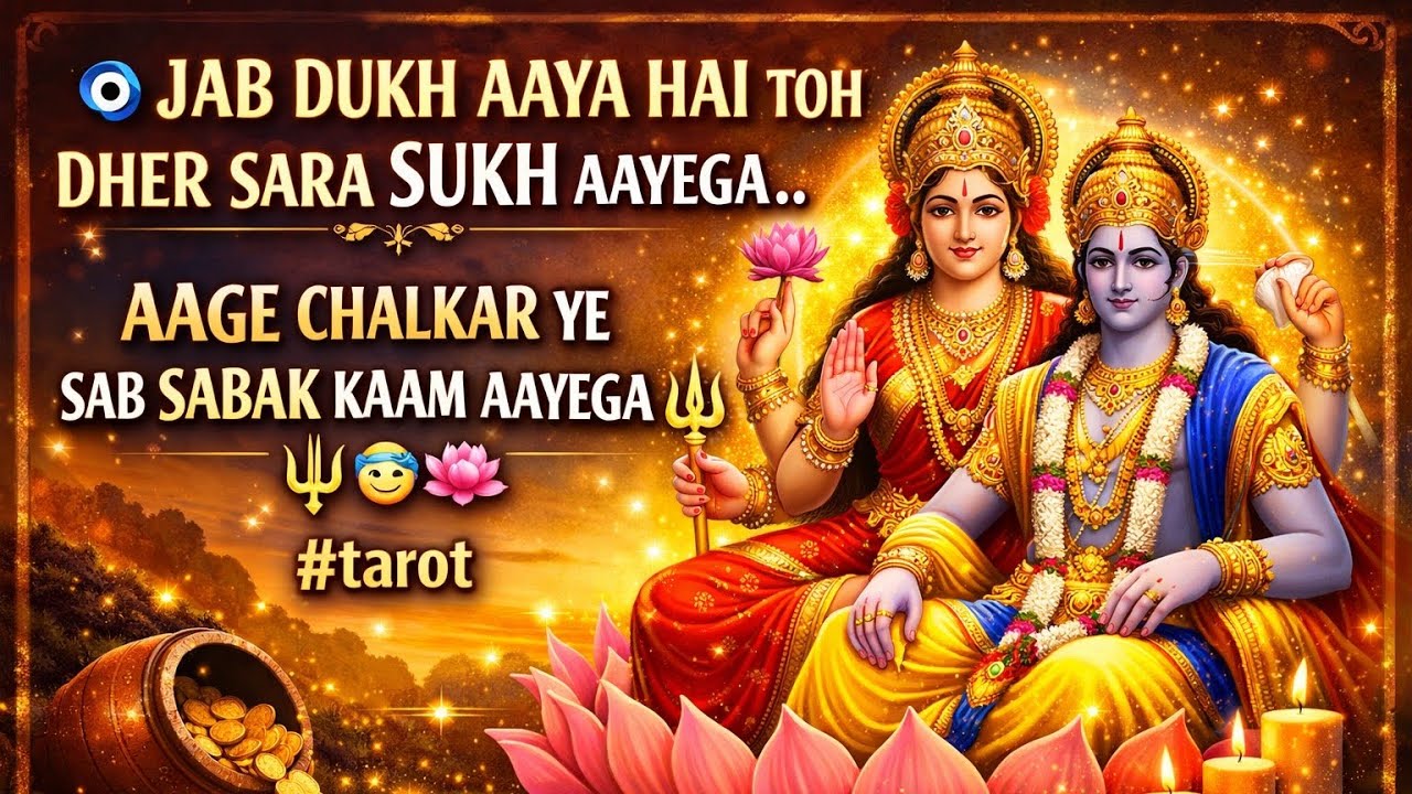 🧿JAB DUKH AAYA HAITOH DHER SARA SUKH AAYEGA..AAGE CHALKAR YE SAB SABAK KAAM AAYEGA🔱😇🪷#tarot 