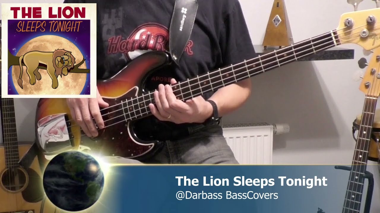 [The Tokens] The Lion Sleeps Tonight (live version) - Bass Cover 🎧 (with bass tabs pdf)