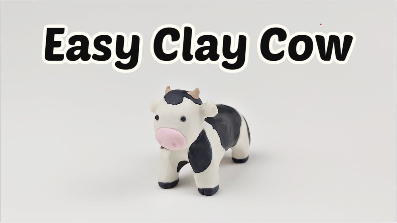 Easy Clay Cow | Polymer Clay Tutorial
