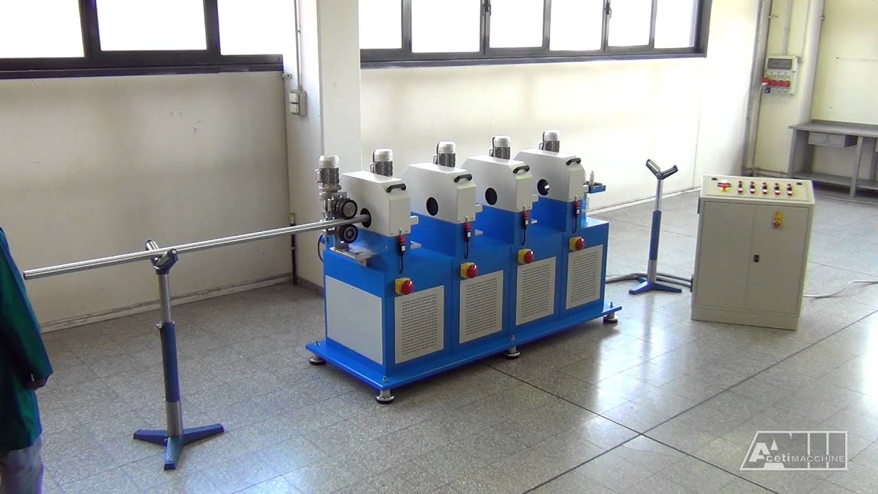 Tube polishing machine - ART.150 4N - Aceti macchine