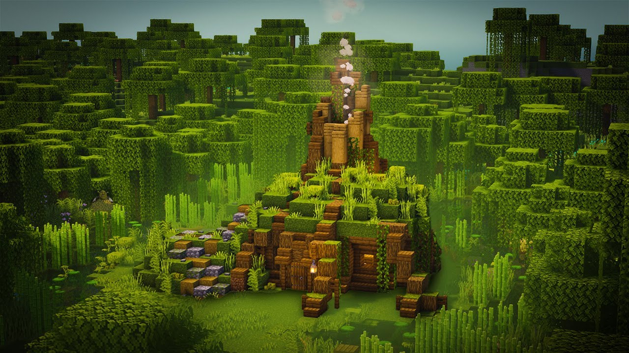 Minecraft | SHREK SWAMP Tutorial |  How to build Shrek's house