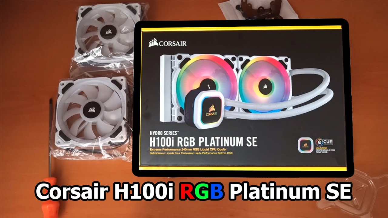 Corsair H100i RGB Platinum SE Sıvı Soğutma Kutu Açılışı ve Kurulum | Thermaltake PCI-E Riser