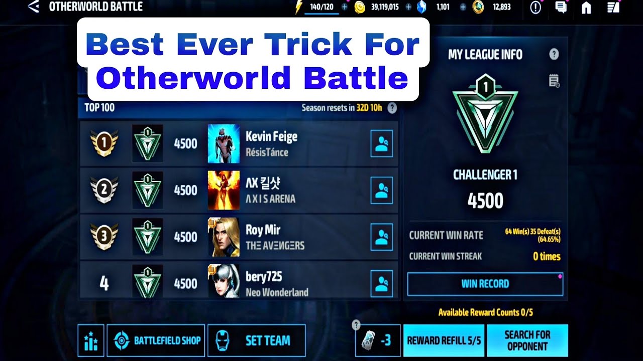 Best Ever Trick For Otherworld Battle - Marvel Future Fight