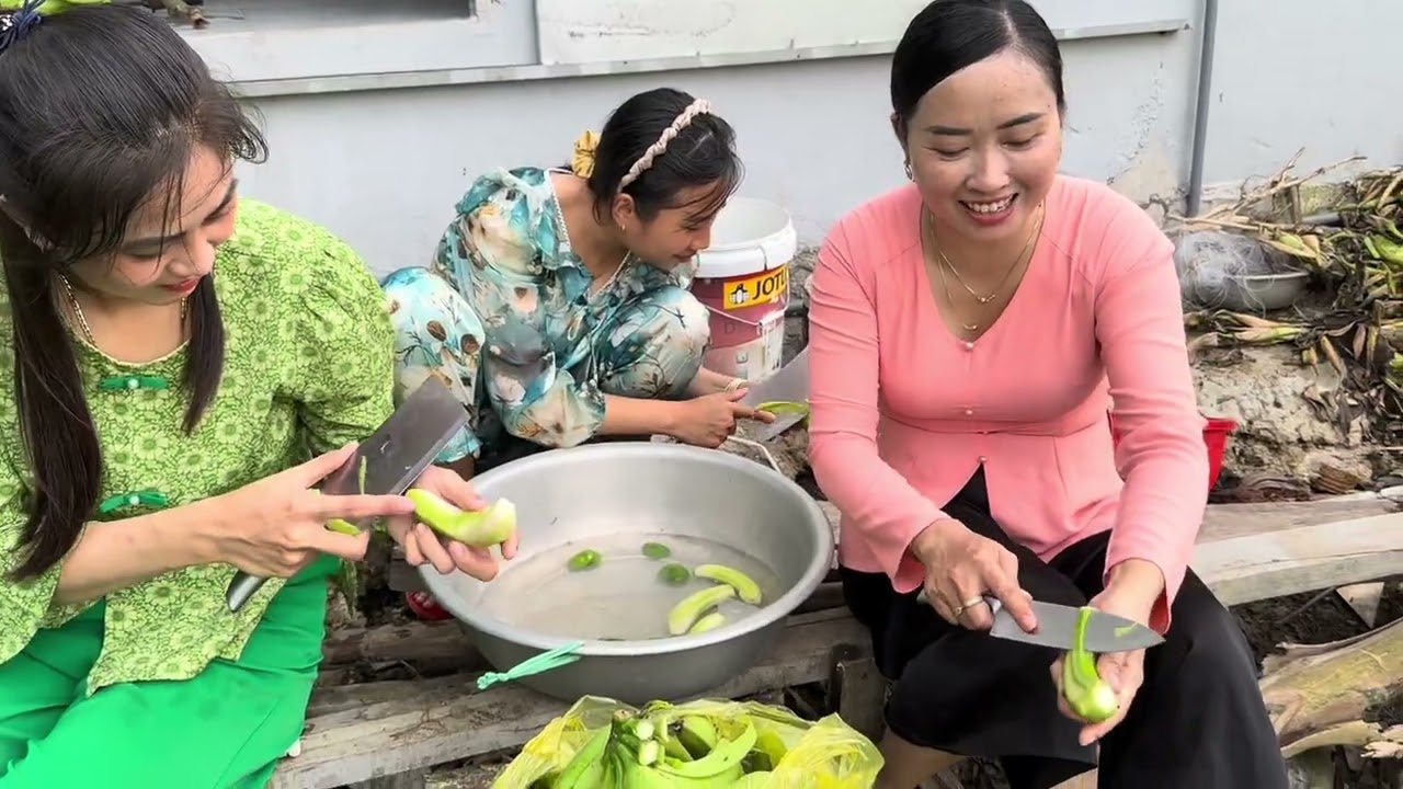 bí mật ở miền tây,cái gì không có chịu khó đi xin sẽ có. chuối xanh chiên giòn#mientay 