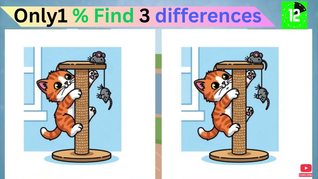 Find 3 differences | How sharp your mind | Test your brain