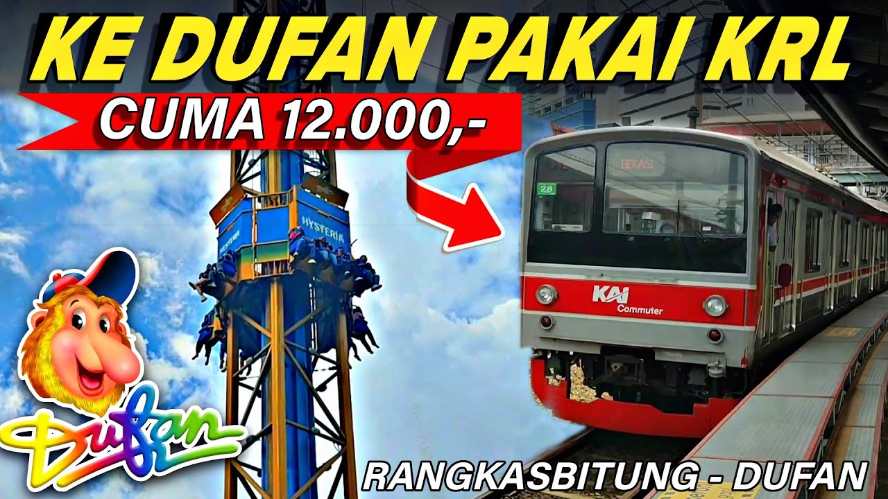 12 RIBU Ke DUFAN ! Rekomendasi trip murah ke dufan pake KRL COMMUTERLINE | TRIF TO DUFAN ANCOL #1