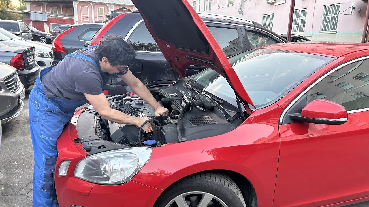 Подробно о замене свечей зажиганий на VOLVO S60 с мотором 2,5Т.