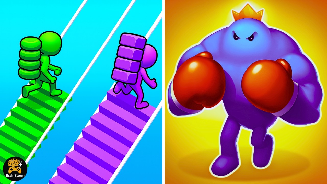 Punchy Race Vs Bridge Race - Max Gameplay | New Update (Android & iOS)