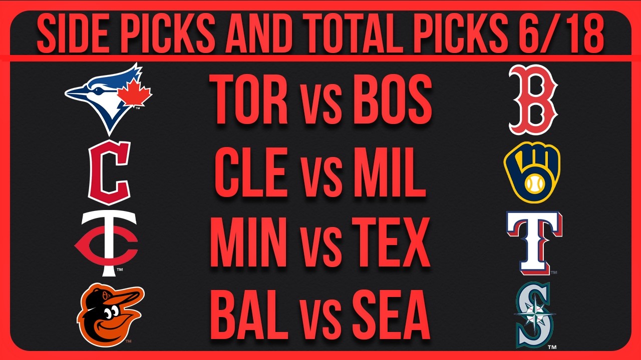 MLB Picks Today | Best Bets & Predictions Thursday 6/18/26