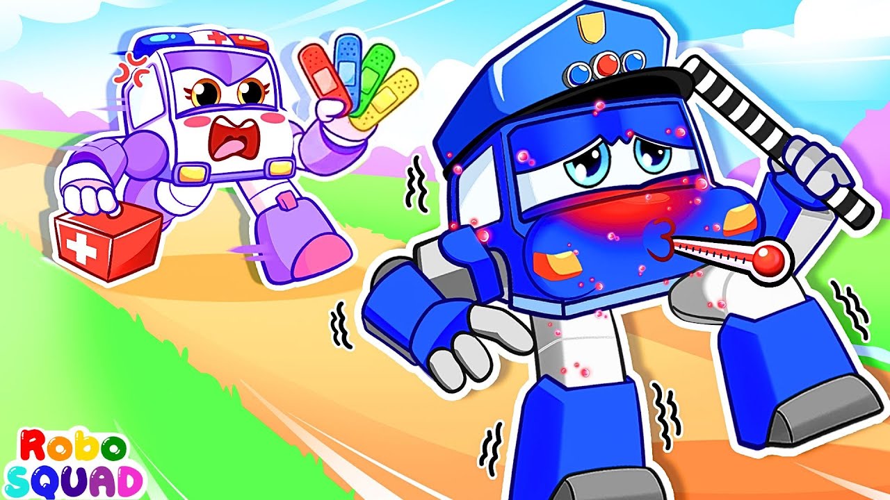 Baby Got Boo Boo | Doctor Checkup Song | Bus Safety Rules | RoboSquad Nursery Rhymes & Kids Song