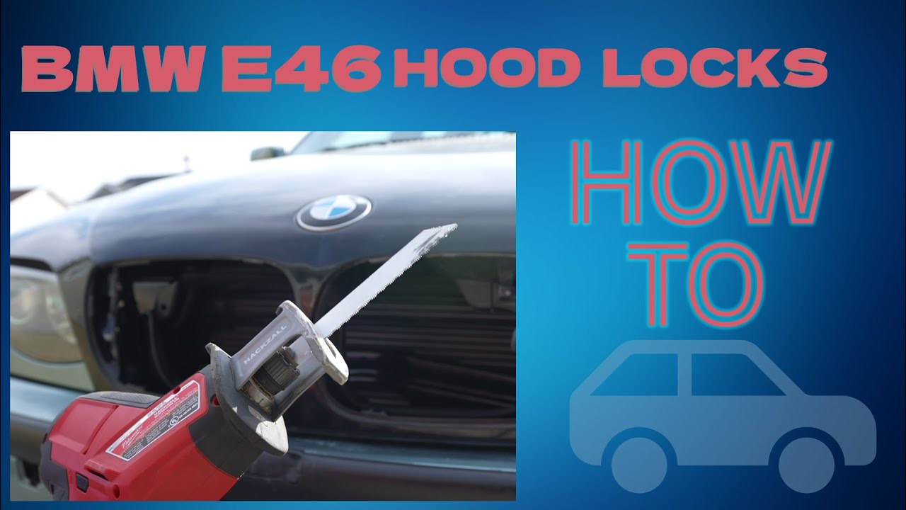 How to open the hood on BMW E46 Part 3 #bmw #e46