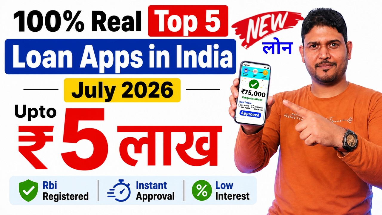 100% Real Top 5 loan apps in india in July 2026 | Personal Loan App Review | 5 Best Loan App Review