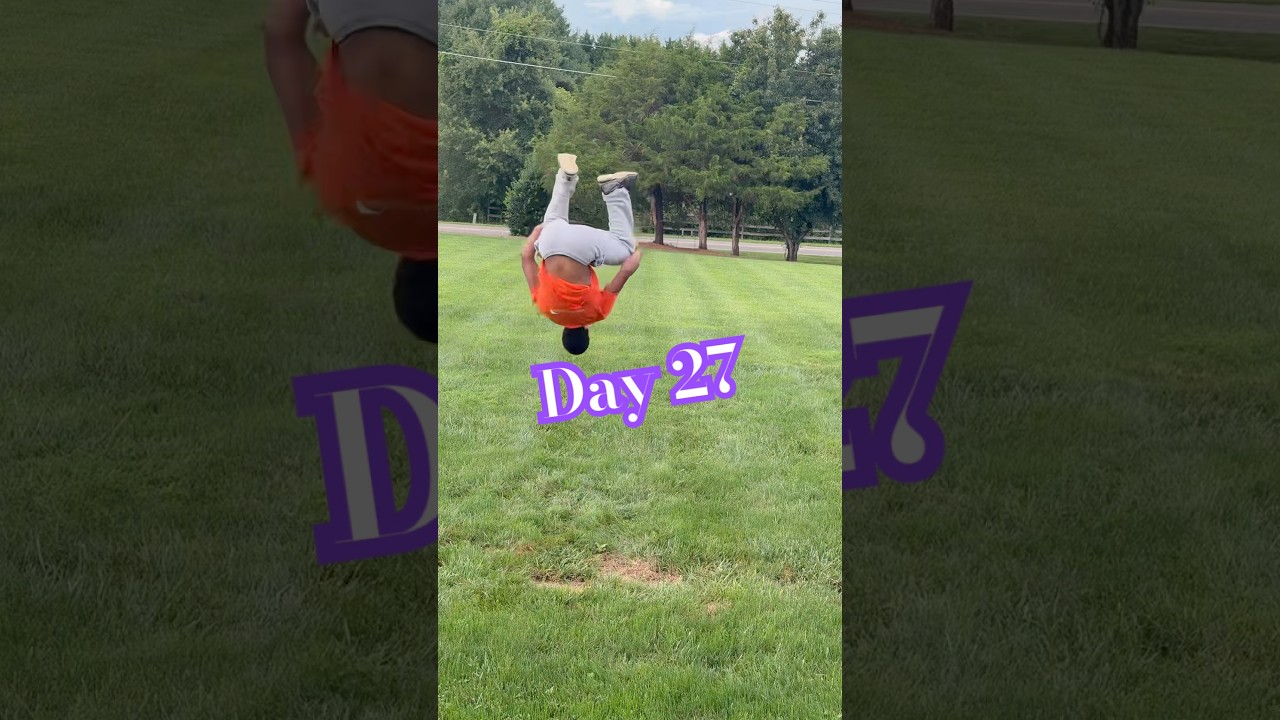 Day 27: Doing a backflip for 2 months 