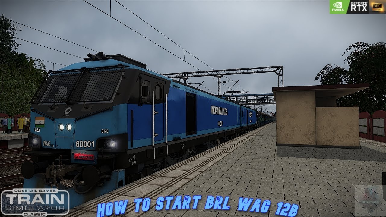 HOW TO START BRL WAG 12B LOCOMOTIVE IN TRAIN SIMULATOR CLASSIC.