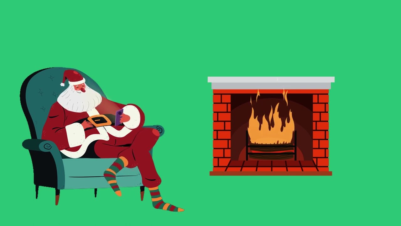 Santa green screen | Christmas special | Animation | Copyrights free