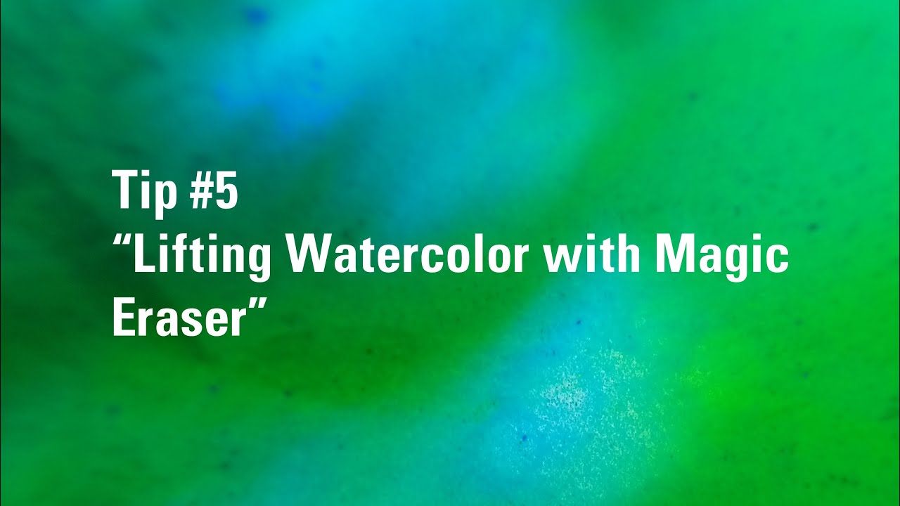 How to Use Magic Eraser to Lift Watercolor Off | Watercolour Painting Tip 5