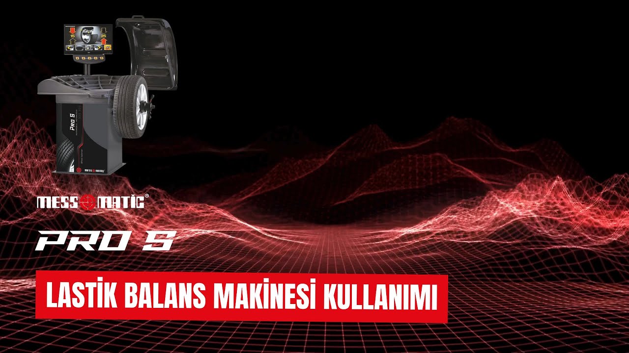 YENİ MESSMATIC PRO S TEKERLEK (LASTİK) BALANS MAKİNESİ KULLANIMI