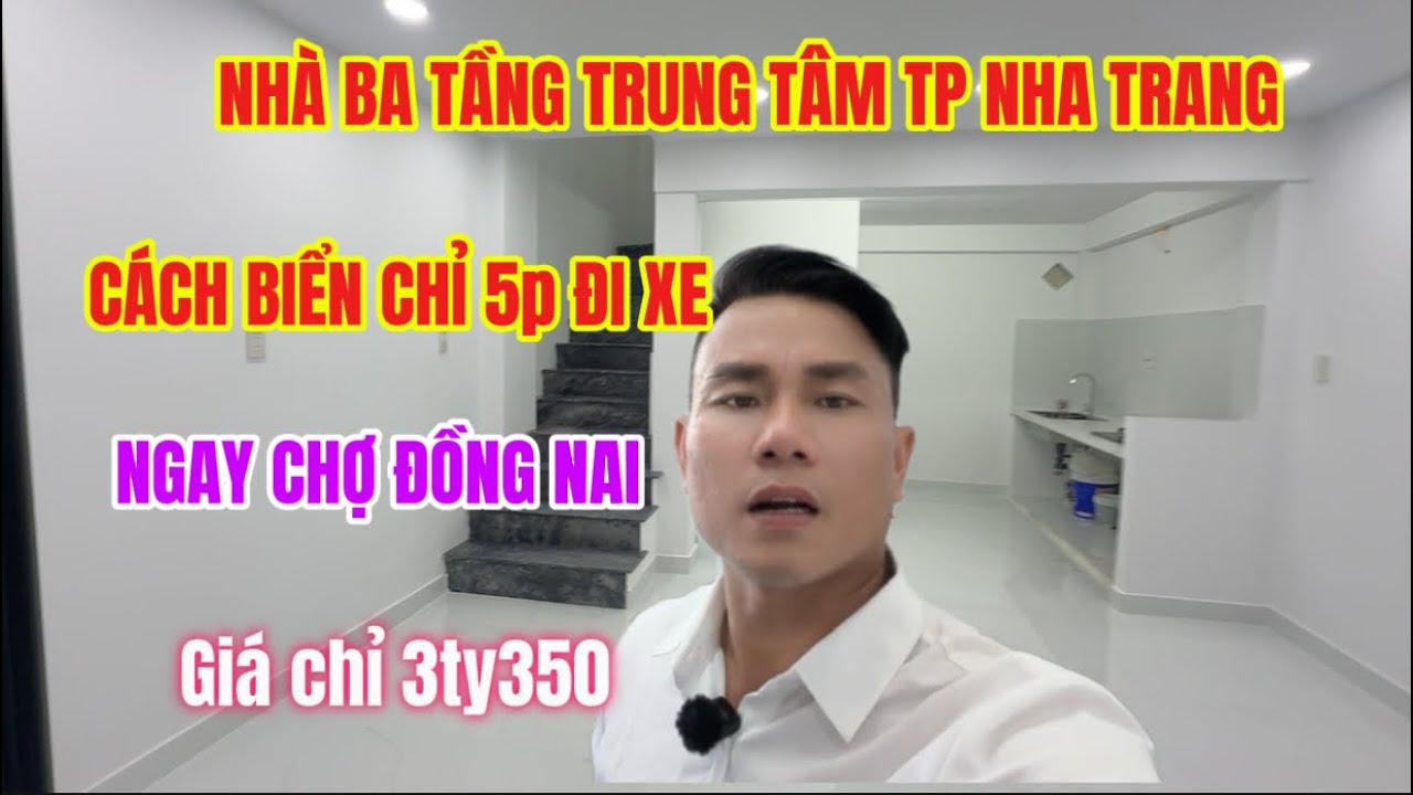 Căn nhà 3 tầng nằm tại tp Nha Trang mà giá  rẻ hơn khu vực đất Diên khánh vùng ven. Cách biển chỉ 4p