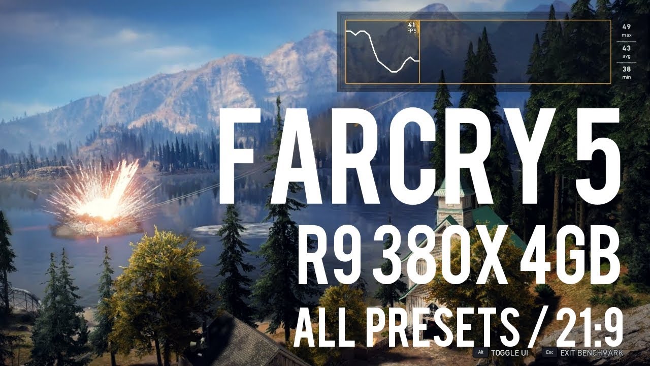 FarCry 5 Benchmark - Ryzen 7 1700 / R9 380X 4GB / Ultrawide