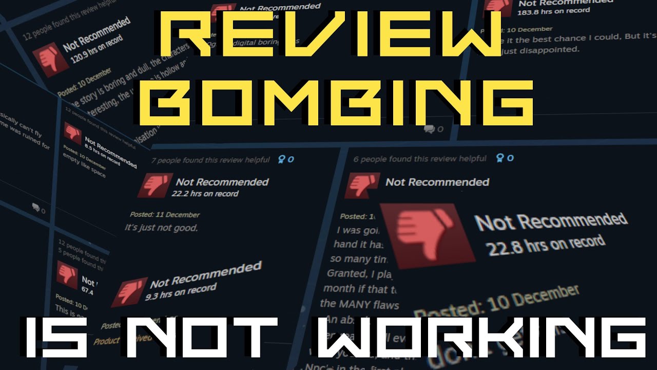Why Review Bombing is Ineffective