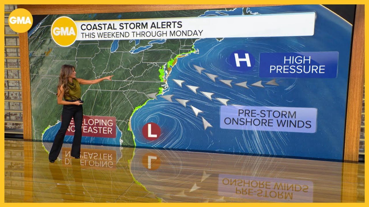 Nor'easter develops as East Coast set for impact
