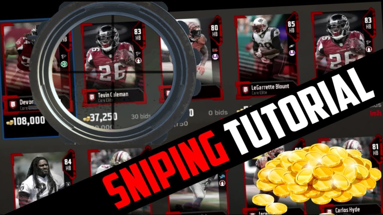 BASIC SNIPING TUTORIAL IN MUT 18!! | BEST SNIPING FILTER TO MAKE UNLIMITED COINS FAST IN MADDEN 18!!