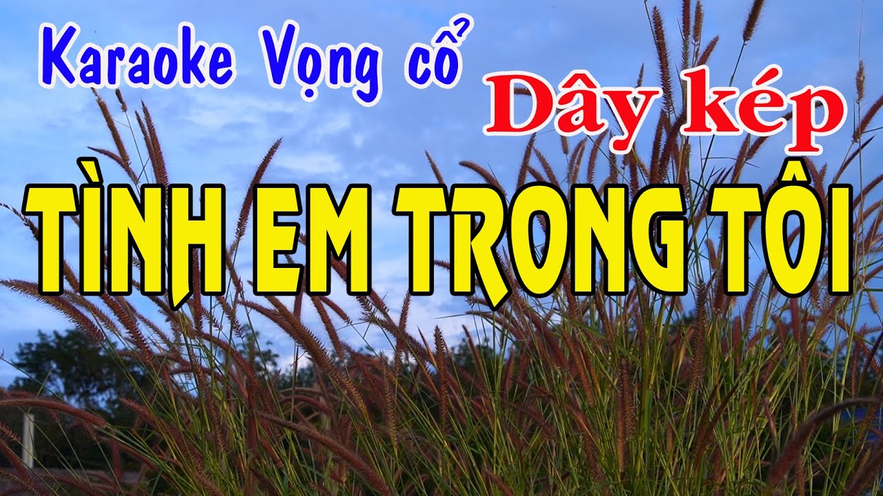 Karaoke vọng cổ TÌNH EM TRONG TÔI - DÂY KÉP [Thơ: Lê Văn Hảo - Lời Vc: Ngọc Phúc]