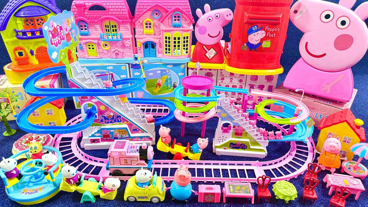 15 Minutes Satisfying with Unboxing Peppa Pig TreeHouse & Super Slide Park Playset ASMR  ReviewToys