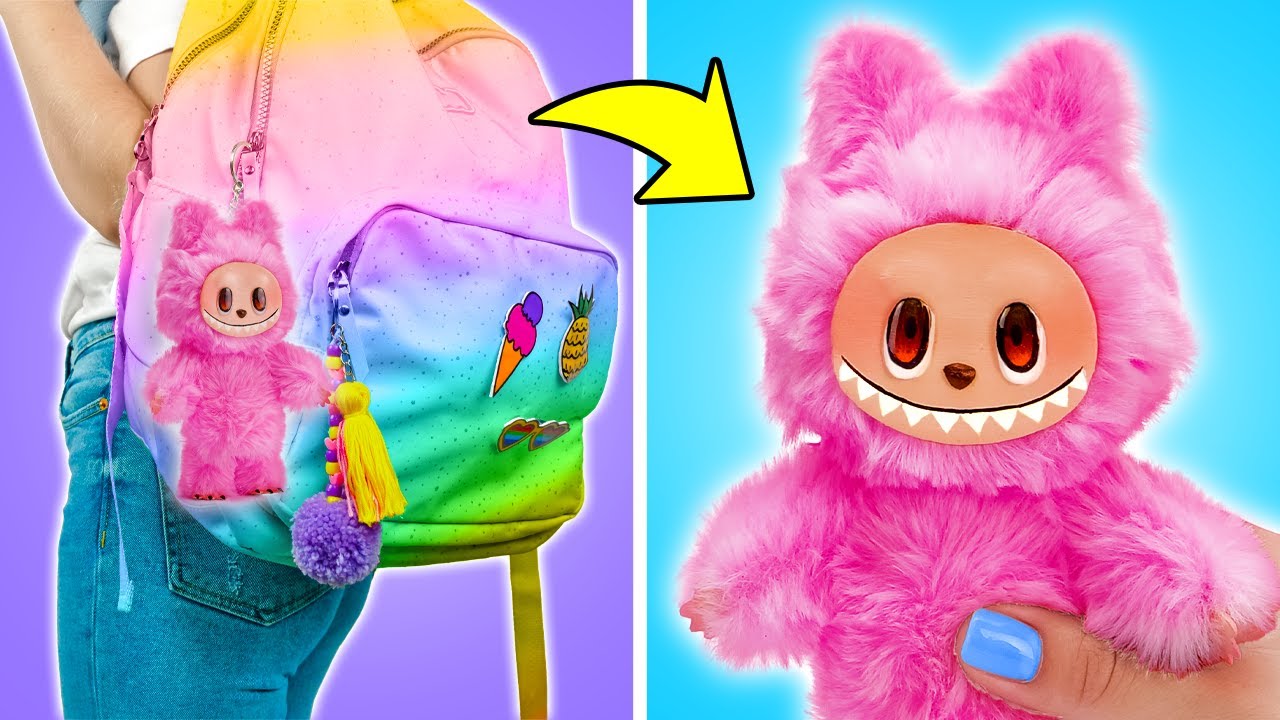 Из ничего до самодельного Лабубу! 😍🧸 Полное руководство по сборке игрушки!