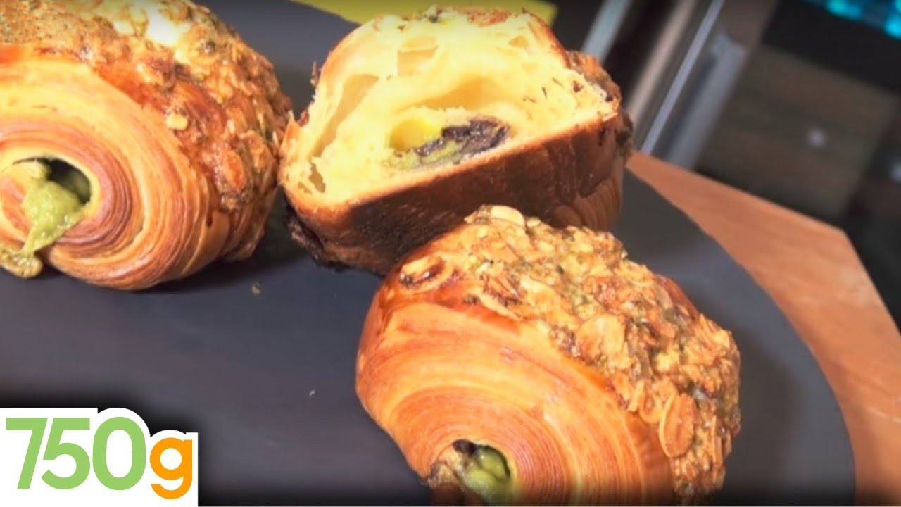 Recette des Pains au chocolat ou Chocolatines pistache-amande - 750g