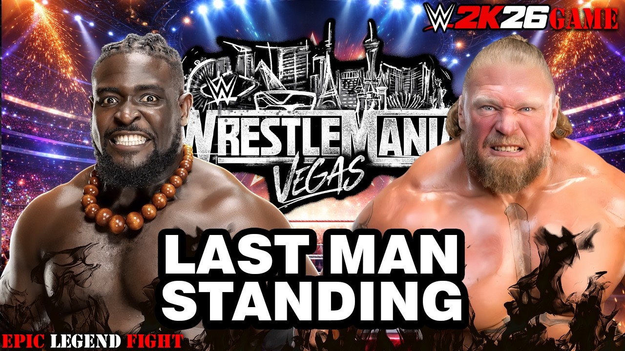 Брок Леснар против Оба Феми – Матч «Последний выживший» | WrestleMania 42 | WWE 2K26