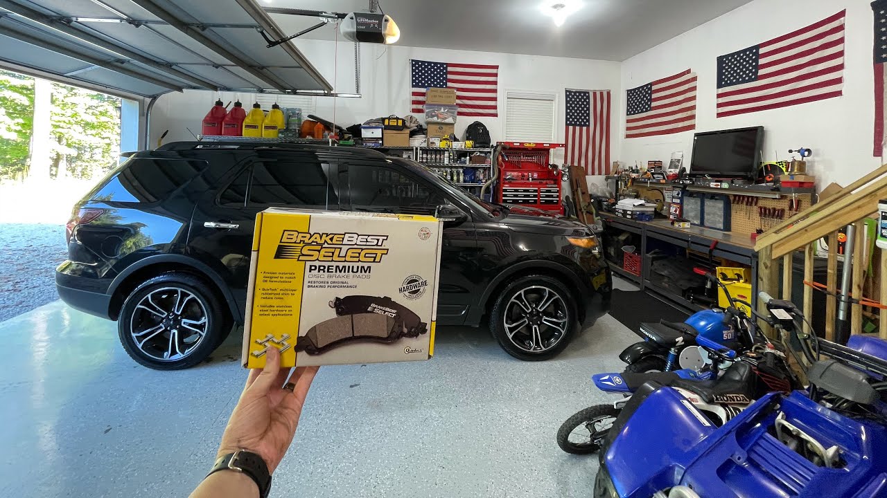 2014 Ford Explorer Sport Rear Pad And Rotor Replacement.