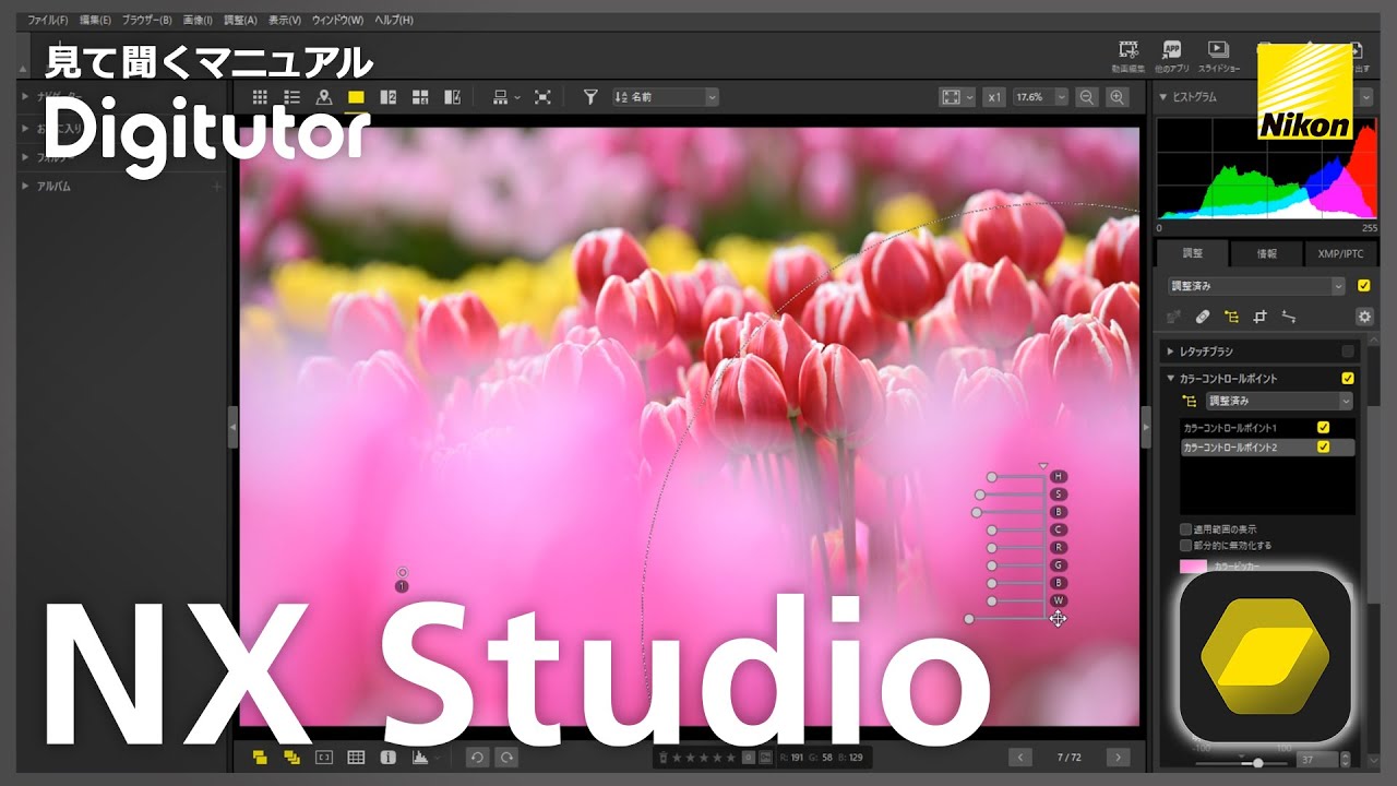 NX Studio #3 カラーコントロールポイントを使った画像編集｜ニコン公式 Digitutor
