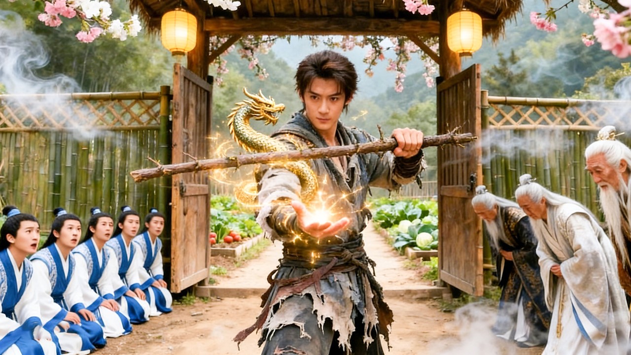 Humiliated by Kung Fu Master Like a Dog—But a Poor boy fights back with only a wooden stick!