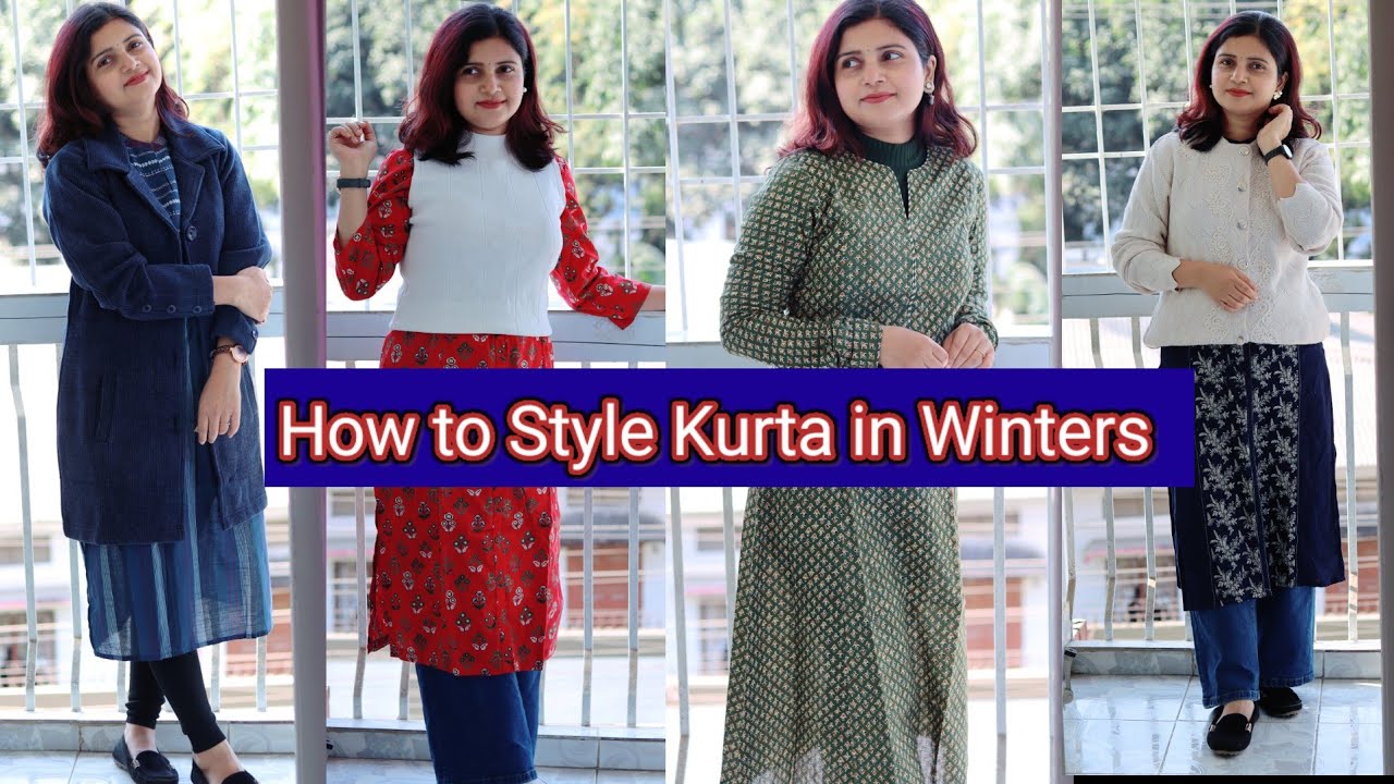 How To Style Kurta in Winters | 8 Kurti with sweater Look | MomaTiara 