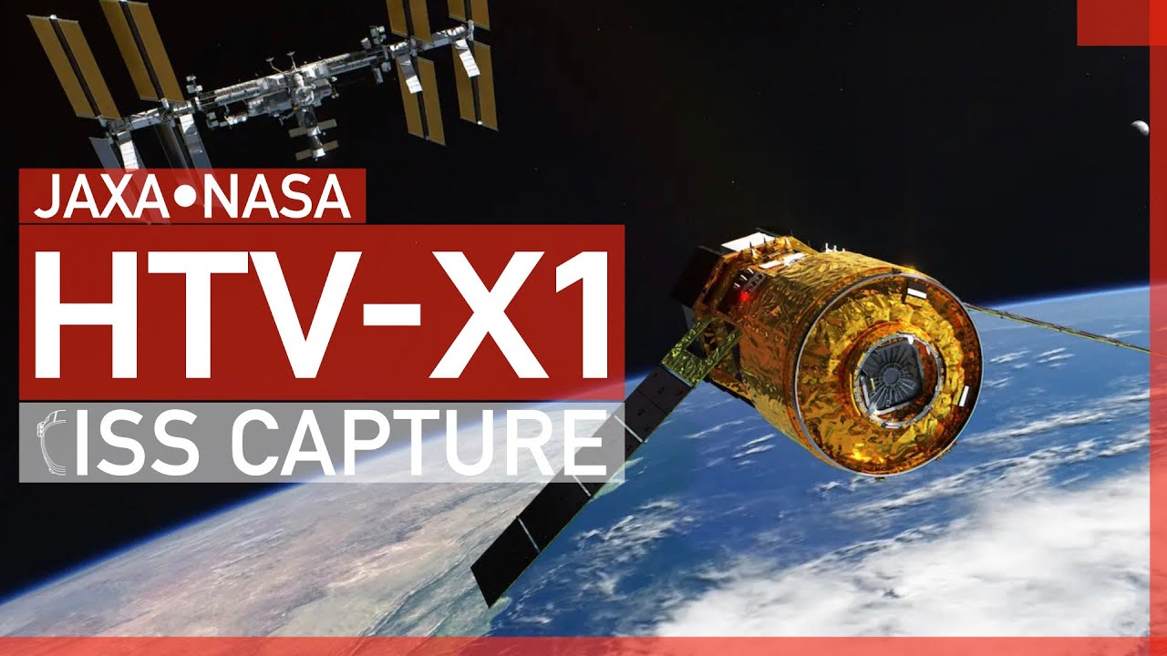 Watch LIVE as NASA and JAXA Capture and Dock the HTV-X1 with the ISS