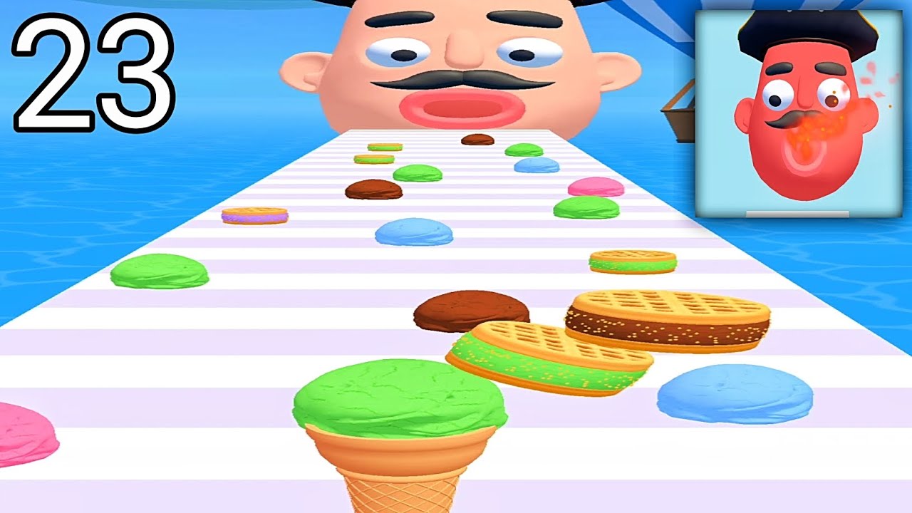 Stacky Ice Cream Runner! Satisfying and Relaxing Gameplay Part 23
