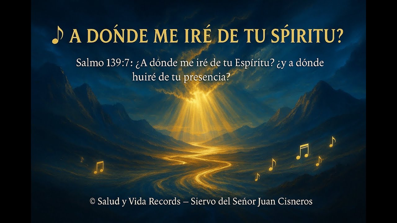 🎵 ¿A DÓNDE ME IRÉ DE TU ESPÍRITU   📖 “¿A dónde me iré de tu Espíritu  ¿y a dónde huiré de tu prese