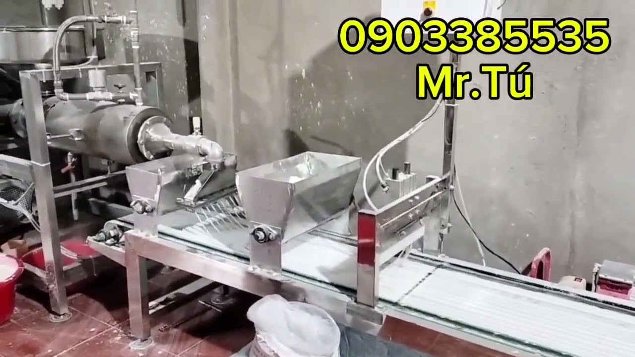 Máy làm bánh cạnh tẩm bột, lắp đặt Phú Xuân Krong Năng  Đak Lak.