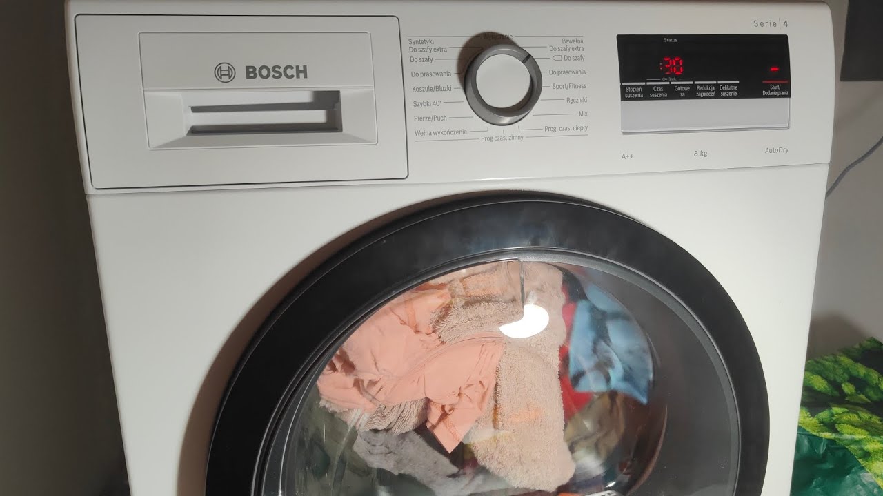 Bosch Serie 4 8kg Heat Pump Condenser Tumble Dryer Overview and Demo