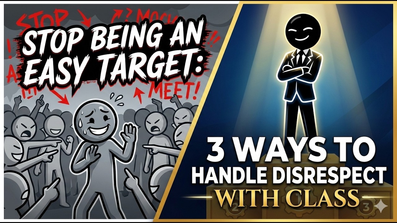 stop being an easy target:3 ways to handle disrespect with class