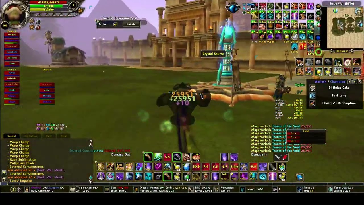 Runes of Magic Siege War Korruption vs Serenity 1/10/2025