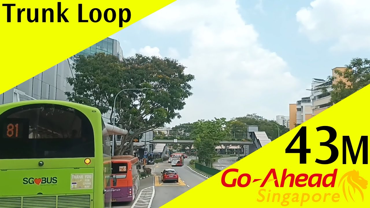 Singapore Go-Ahead Singapore Trunk Bus Service 43M Route Visual