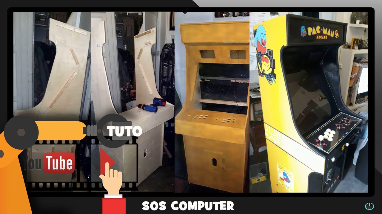 COMMENT FABRIQUER UNE BORNE ARCADE (TUTO) AVEC PLUS DE 1500 JEUX VINTAGE ?!