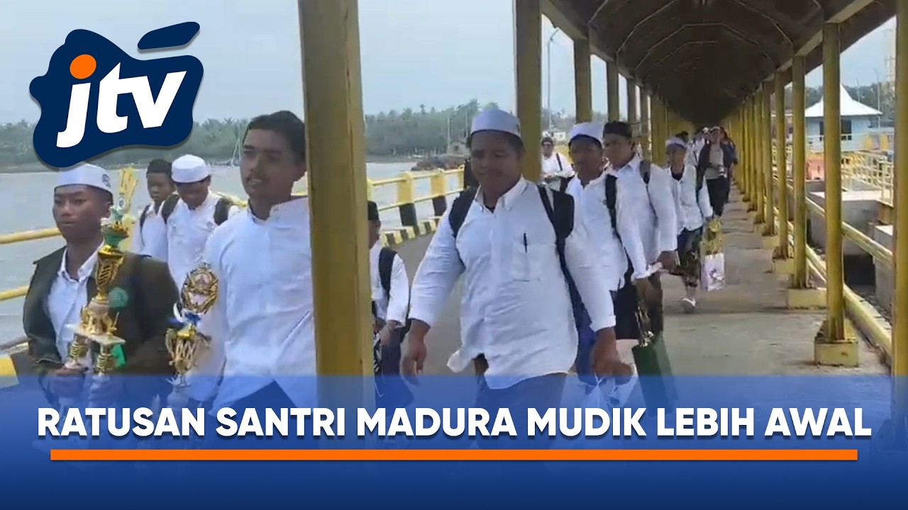 RATUSAN SANTRI SALAFIYAH SYAFI'IYAH SUKOREJO MUDIK LEBIH AWAL