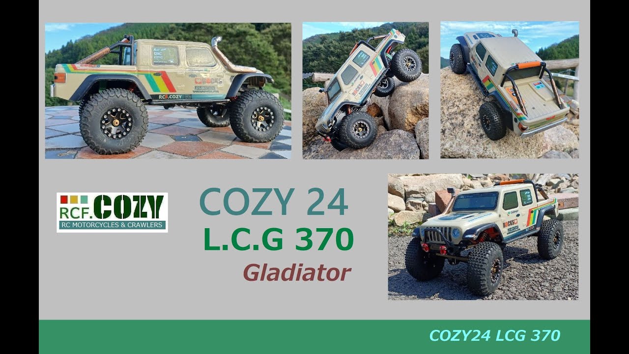 RCF COZY24 LCG 370 Motor / SCX24 Gladiator Body / Run video.1 at Rock Stage.2
